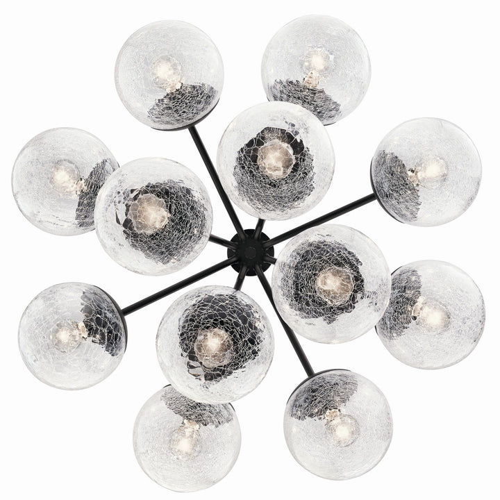 Kichler Canada - 52701BK - 12 Light Chandelier Convertible - Silvarious - Black