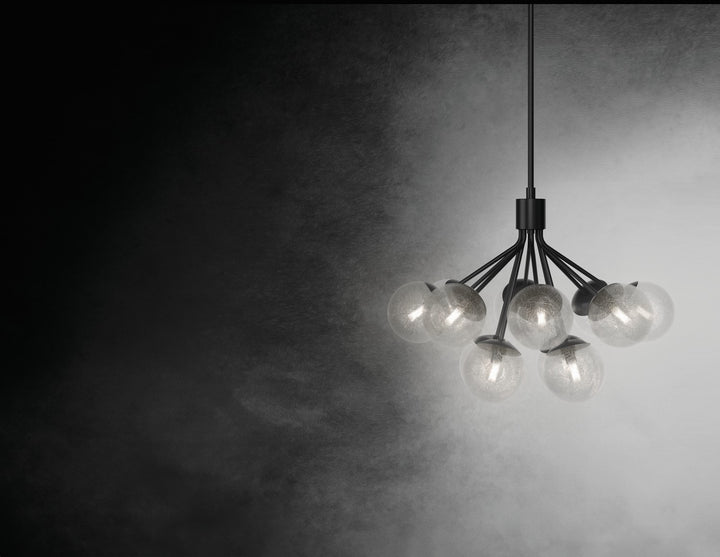 Kichler Canada - 52701BK - 12 Light Chandelier Convertible - Silvarious - Black
