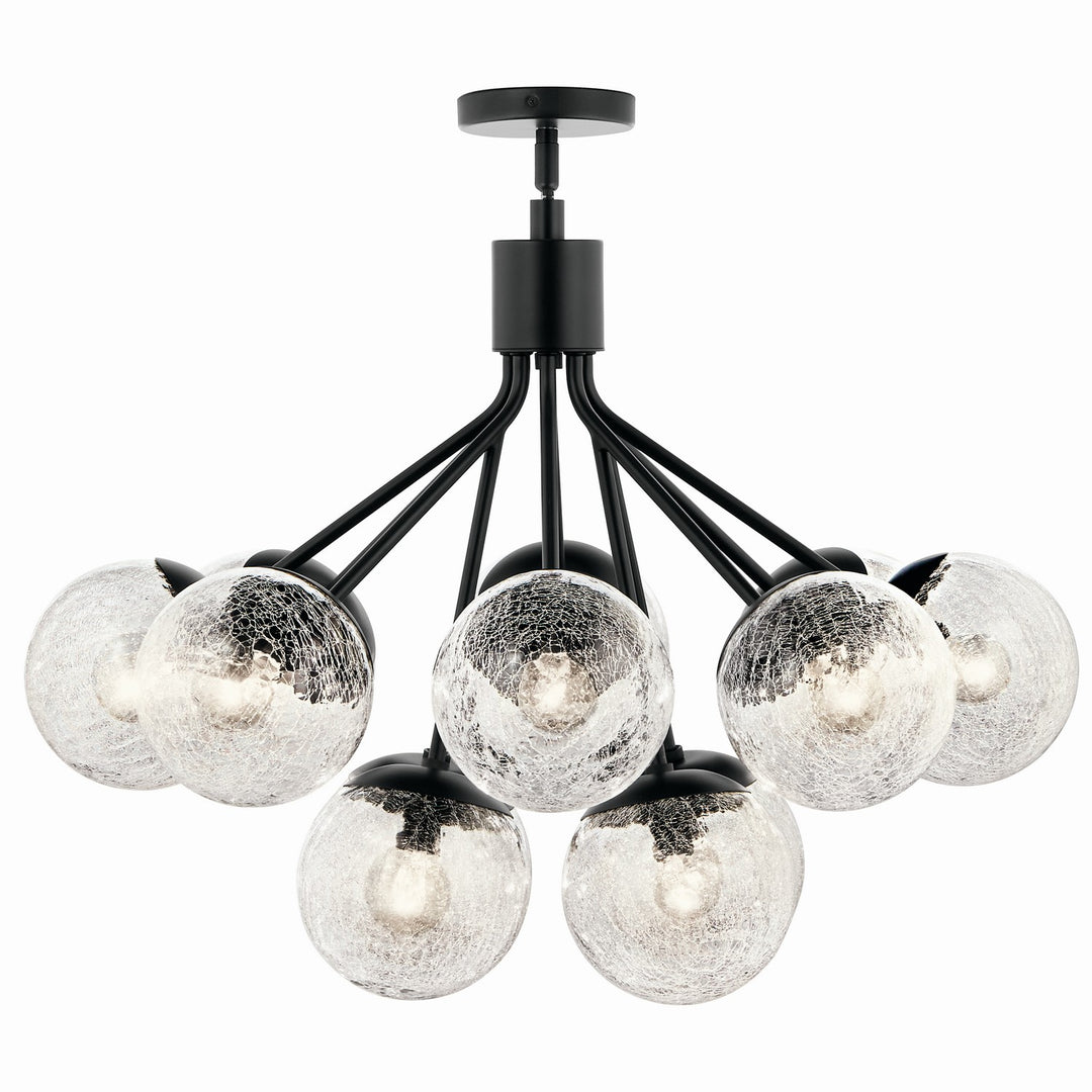 Kichler Canada - 52701BK - 12 Light Chandelier Convertible - Silvarious - Black