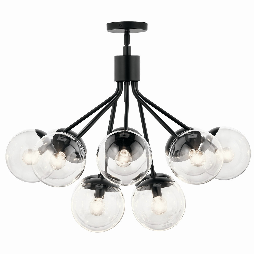 Kichler Canada - 52701BKCLR - 12 Light Chandelier Convertible - Silvarious - Black