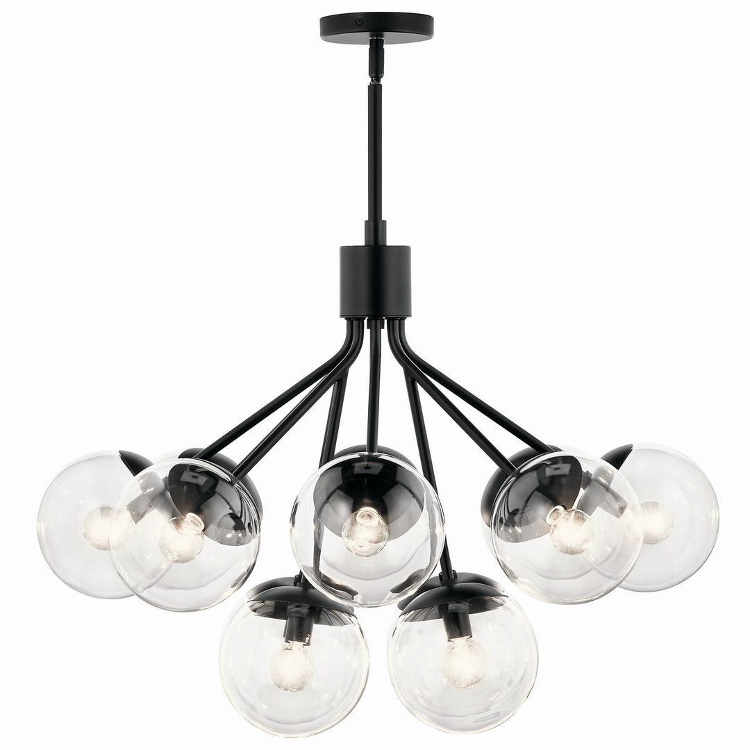 Kichler Canada - 52701BKCLR - 12 Light Chandelier Convertible - Silvarious - Black