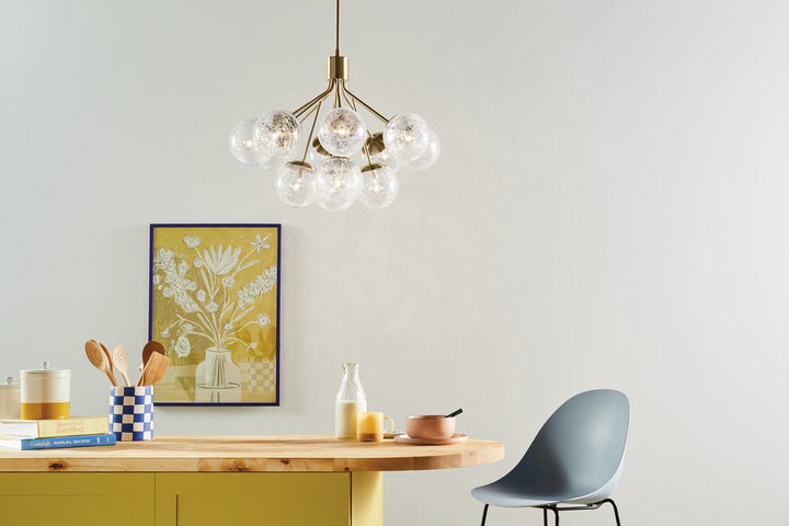 Kichler Canada - 52701CPZ - 12 Light Chandelier Convertible - Silvarious - Champagne Bronze