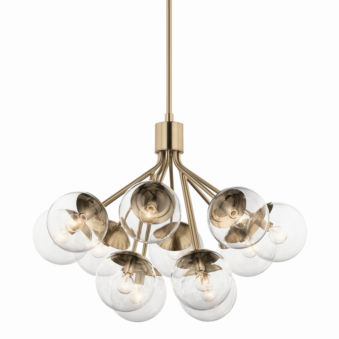 Kichler Canada - 52701CPZCLR - 12 Light Chandelier Convertible - Silvarious - Champagne Bronze