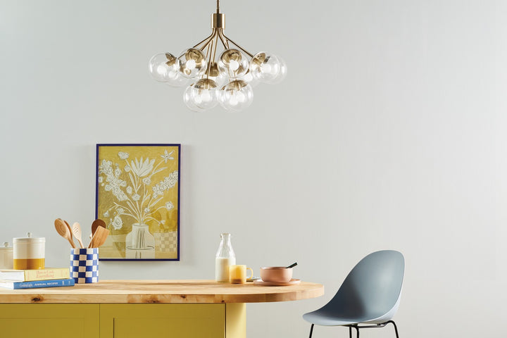 Kichler Canada - 52701CPZCLR - 12 Light Chandelier Convertible - Silvarious - Champagne Bronze
