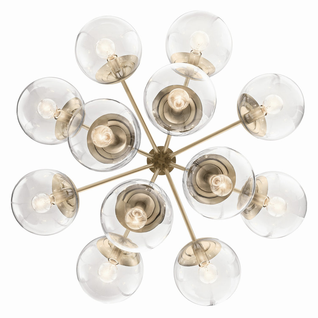 Kichler Canada - 52701CPZCLR - 12 Light Chandelier Convertible - Silvarious - Champagne Bronze