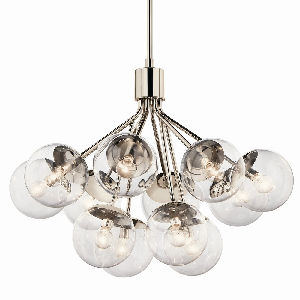 Kichler Canada - 52701PNCLR - 12 Light Chandelier Convertible - Silvarious - Polished Nickel