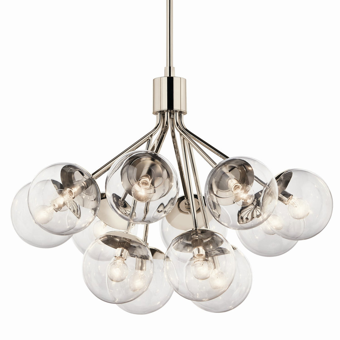 Kichler Canada - 52701PNCLR - 12 Light Chandelier Convertible - Silvarious - Polished Nickel