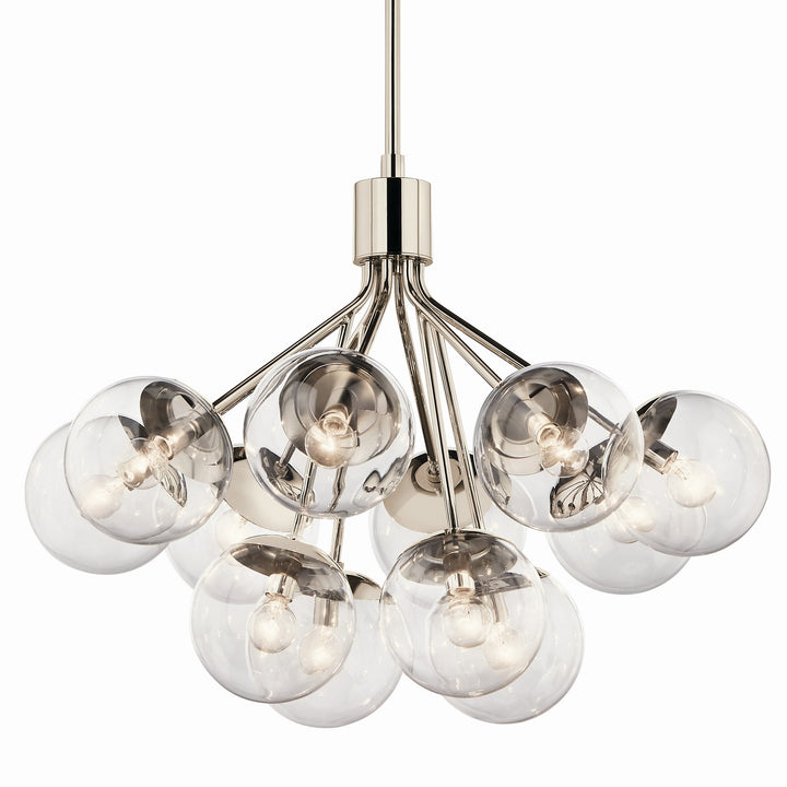 Kichler Canada - 52701PNCLR - 12 Light Chandelier Convertible - Silvarious - Polished Nickel