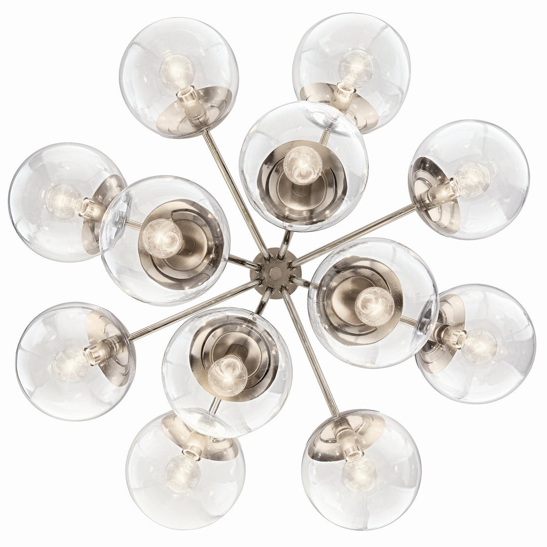 Kichler Canada - 52701PNCLR - 12 Light Chandelier Convertible - Silvarious - Polished Nickel