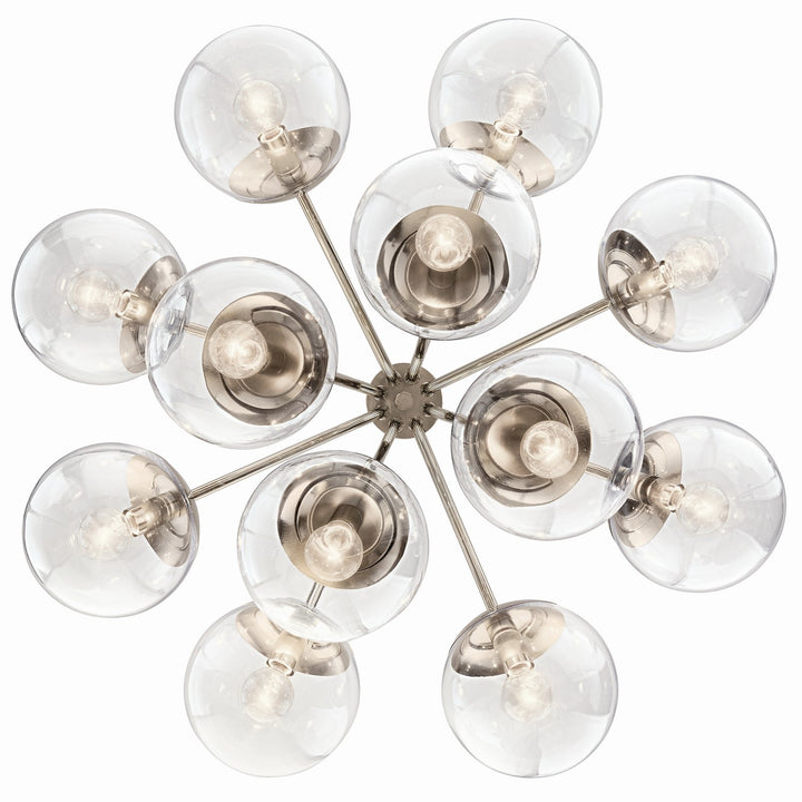 Kichler Canada - 52701PNCLR - 12 Light Chandelier Convertible - Silvarious - Polished Nickel