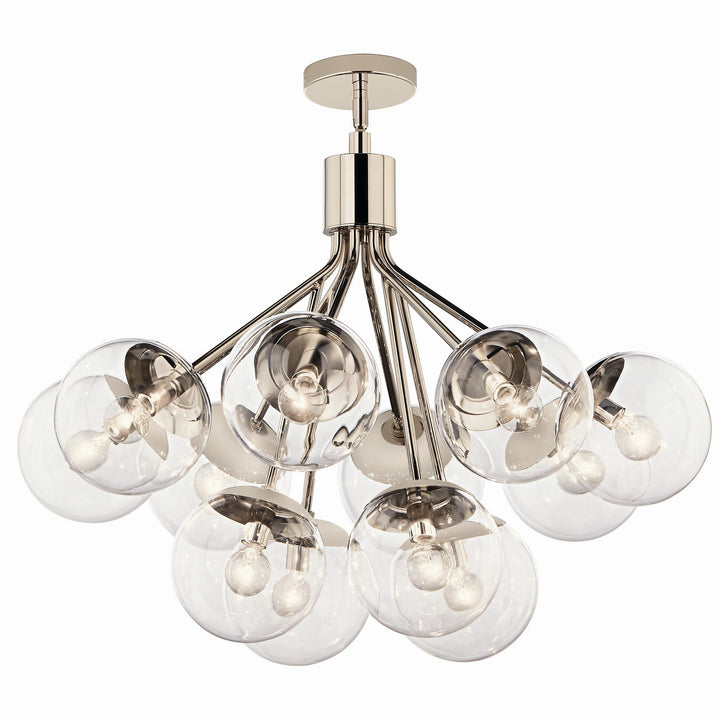 Kichler Canada - 52701PNCLR - 12 Light Chandelier Convertible - Silvarious - Polished Nickel