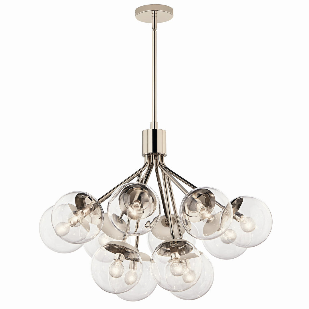 Kichler Canada - 52701PNCLR - 12 Light Chandelier Convertible - Silvarious - Polished Nickel