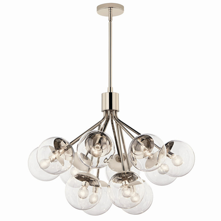 Kichler Canada - 52701PNCLR - 12 Light Chandelier Convertible - Silvarious - Polished Nickel