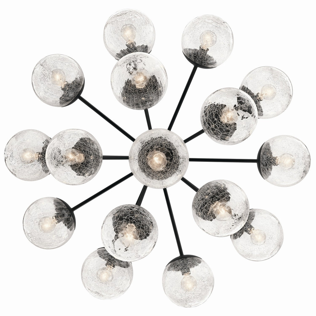Kichler Canada - 52702BK - 16 Light Chandelier Convertible - Silvarious - Black