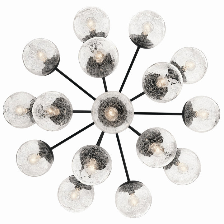 Kichler Canada - 52702BK - 16 Light Chandelier Convertible - Silvarious - Black