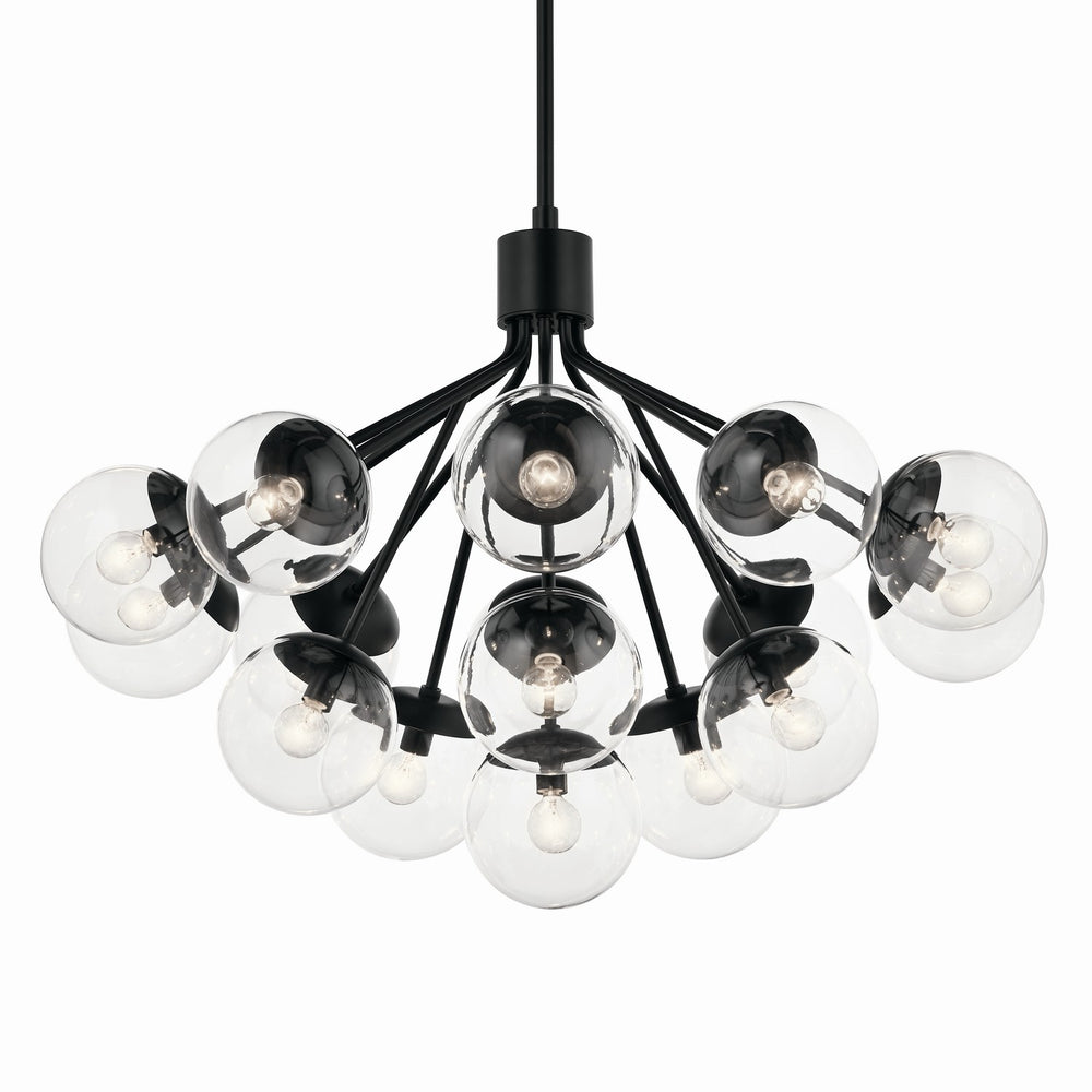 Kichler Canada - 52702BKCLR - 16 Light Chandelier Convertible - Silvarious - Black