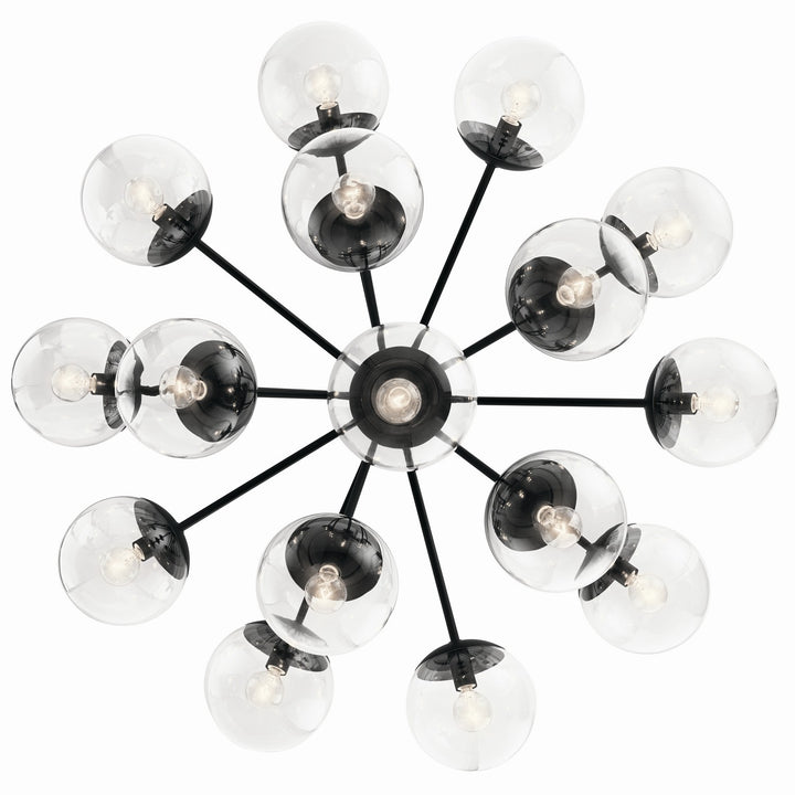 Kichler Canada - 52702BKCLR - 16 Light Chandelier Convertible - Silvarious - Black
