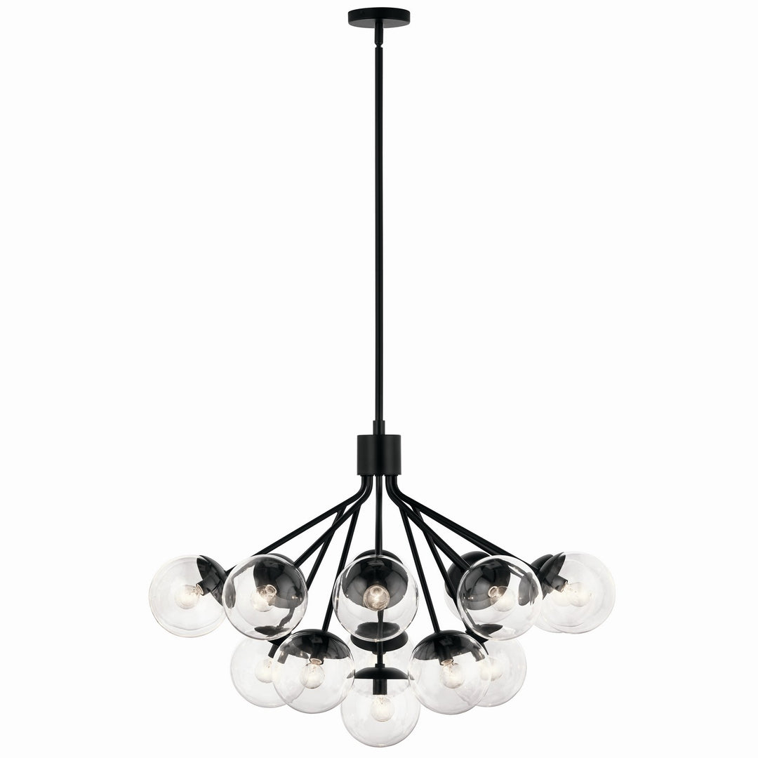 Kichler Canada - 52702BKCLR - 16 Light Chandelier Convertible - Silvarious - Black