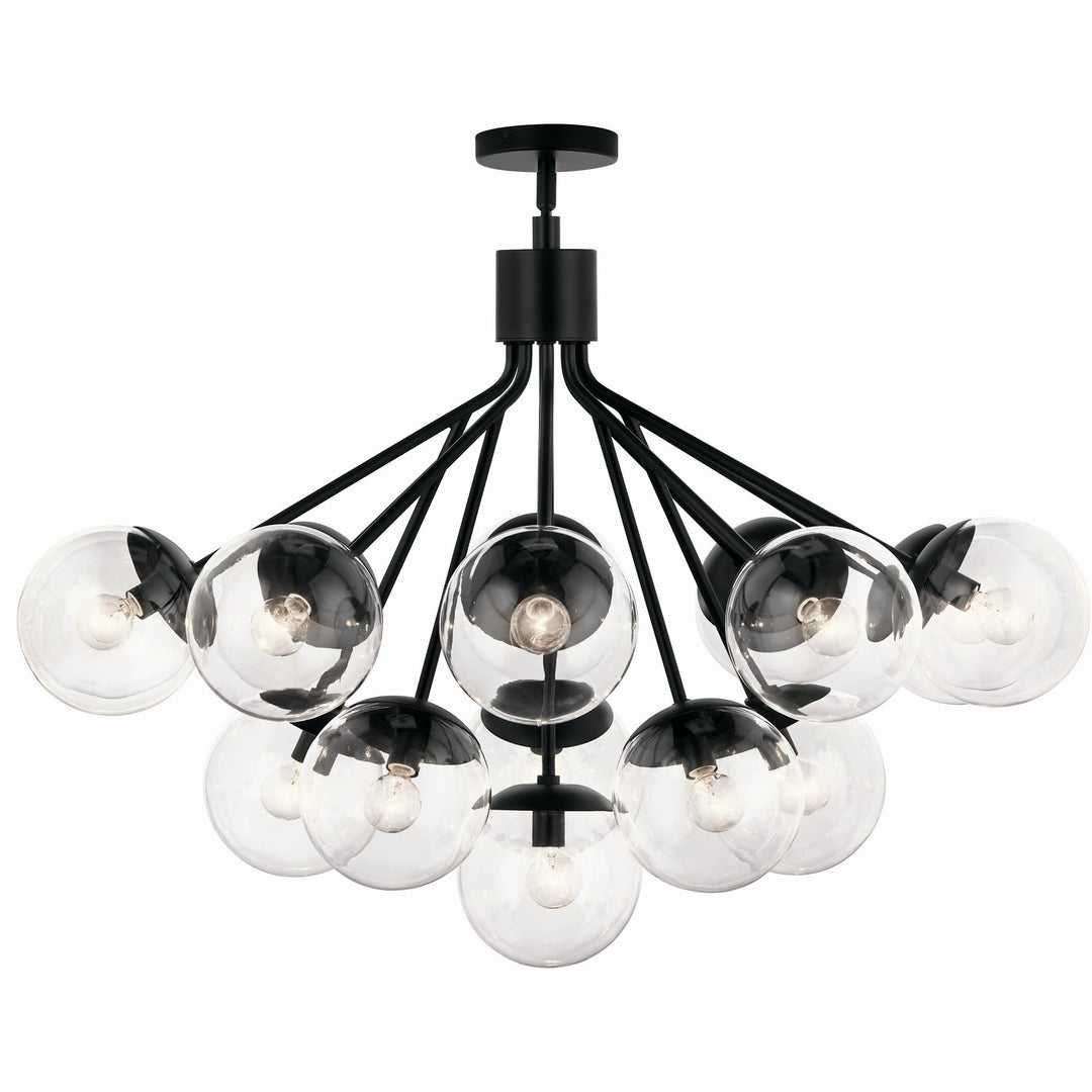 Kichler Canada - 52702BKCLR - 16 Light Chandelier Convertible - Silvarious - Black