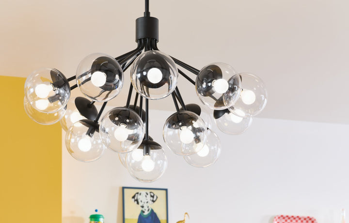 Kichler Canada - 52702BKCLR - 16 Light Chandelier Convertible - Silvarious - Black