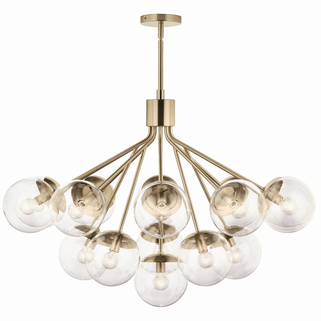 Kichler Canada - 52702CPZCLR - 16 Light Chandelier Convertible - Silvarious - Champagne Bronze