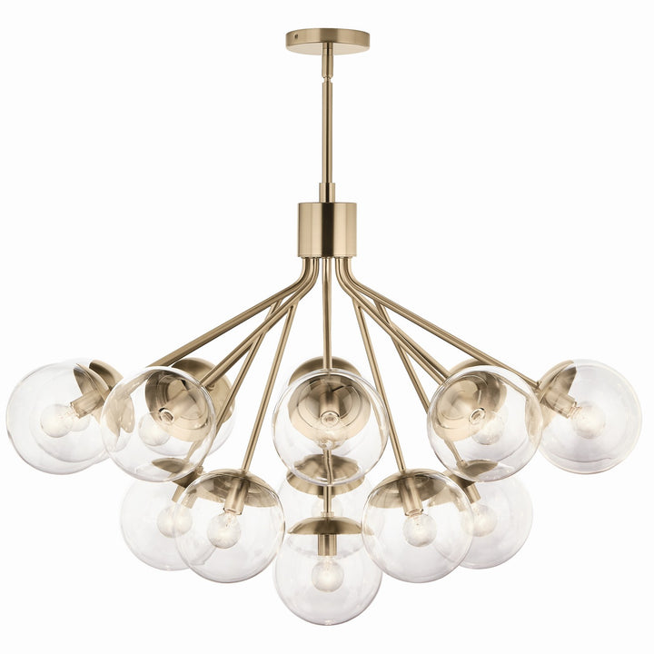 Kichler Canada - 52702CPZCLR - 16 Light Chandelier Convertible - Silvarious - Champagne Bronze