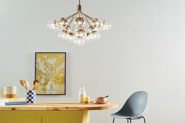 Kichler Canada - 52702CPZCLR - 16 Light Chandelier Convertible - Silvarious - Champagne Bronze