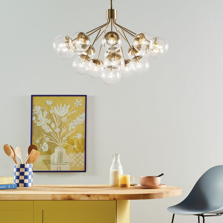 Kichler Canada - 52702CPZCLR - 16 Light Chandelier Convertible - Silvarious - Champagne Bronze