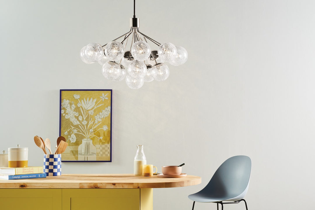 Kichler Canada - 52702PN - 16 Light Chandelier Convertible - Silvarious - Polished Nickel