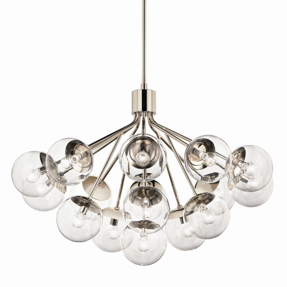 Kichler Canada - 52702PNCLR - 16 Light Chandelier Convertible - Silvarious - Polished Nickel