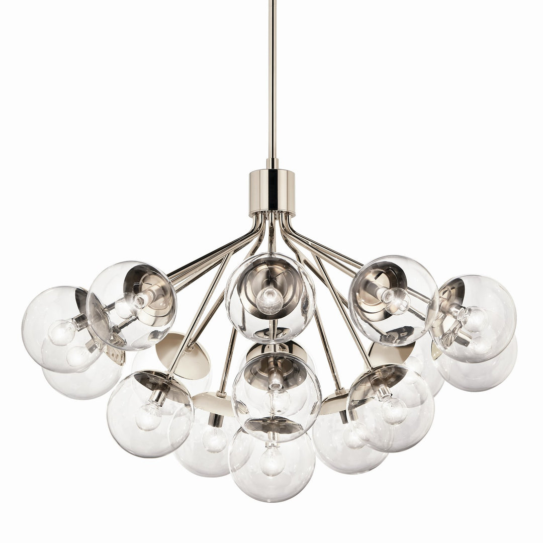 Kichler Canada - 52702PNCLR - 16 Light Chandelier Convertible - Silvarious - Polished Nickel