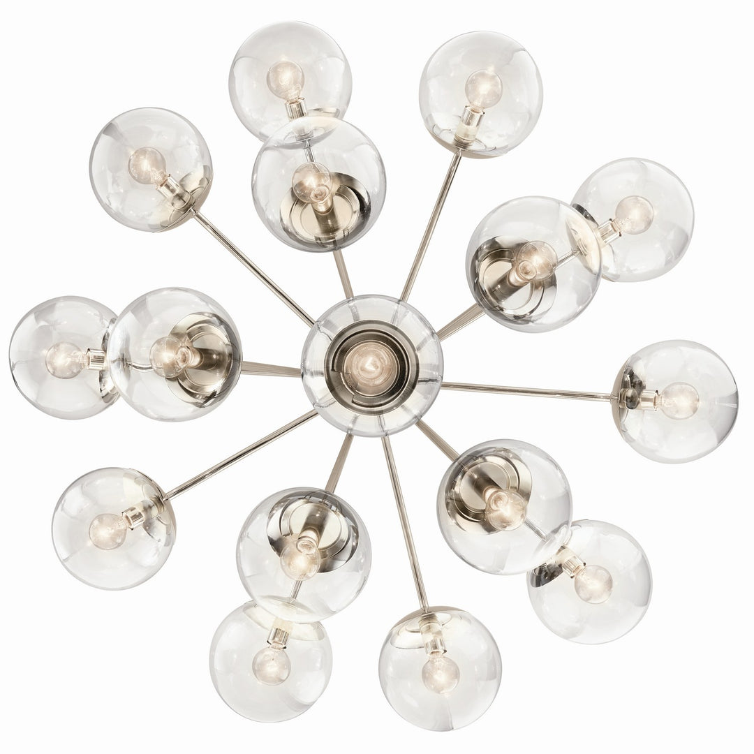 Kichler Canada - 52702PNCLR - 16 Light Chandelier Convertible - Silvarious - Polished Nickel