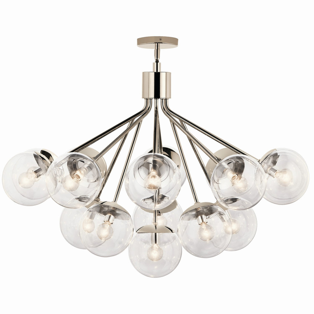 Kichler Canada - 52702PNCLR - 16 Light Chandelier Convertible - Silvarious - Polished Nickel