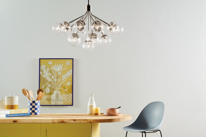 Kichler Canada - 52702PNCLR - 16 Light Chandelier Convertible - Silvarious - Polished Nickel