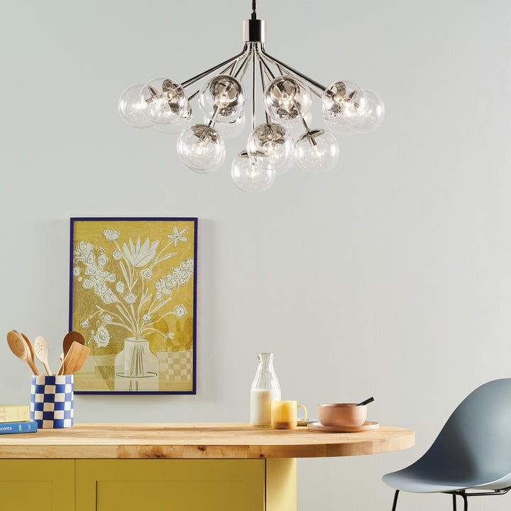 Kichler Canada - 52702PNCLR - 16 Light Chandelier Convertible - Silvarious - Polished Nickel