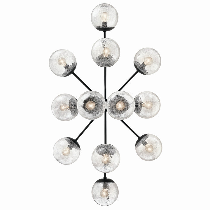 Kichler Canada - 52703BK - 12 Light Linear Chandelier Convertible - Silvarious - Black
