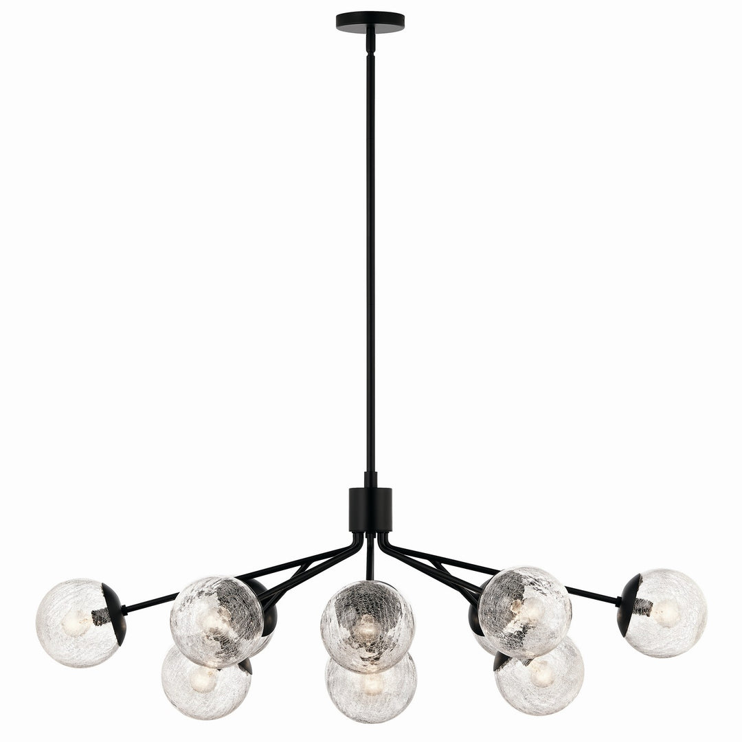 Kichler Canada - 52703BK - 12 Light Linear Chandelier Convertible - Silvarious - Black