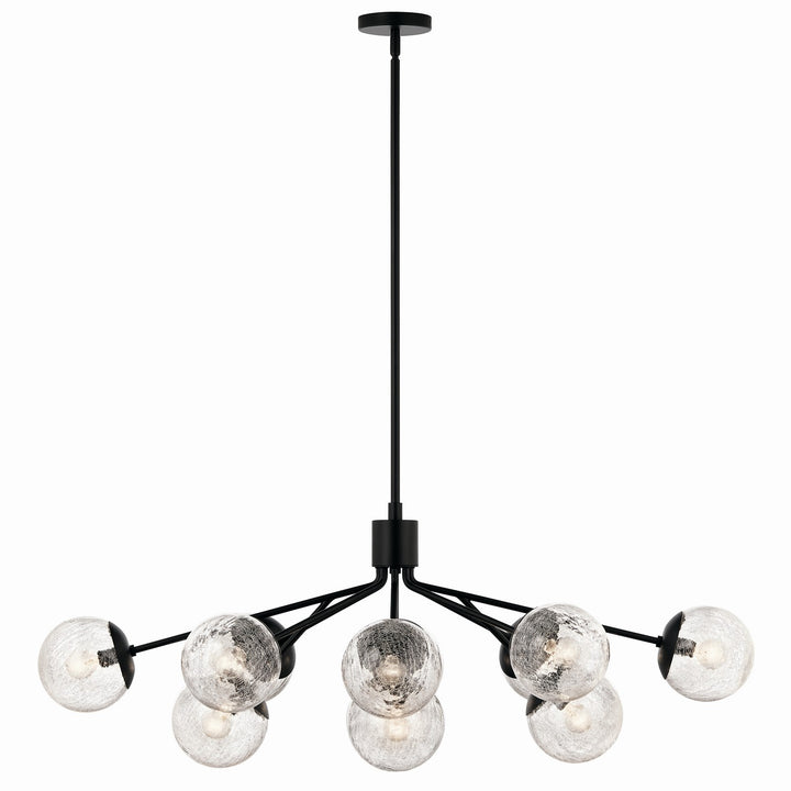 Kichler Canada - 52703BK - 12 Light Linear Chandelier Convertible - Silvarious - Black