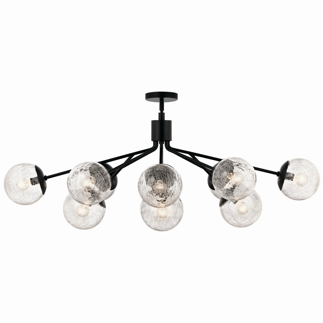 Kichler Canada - 52703BK - 12 Light Linear Chandelier Convertible - Silvarious - Black
