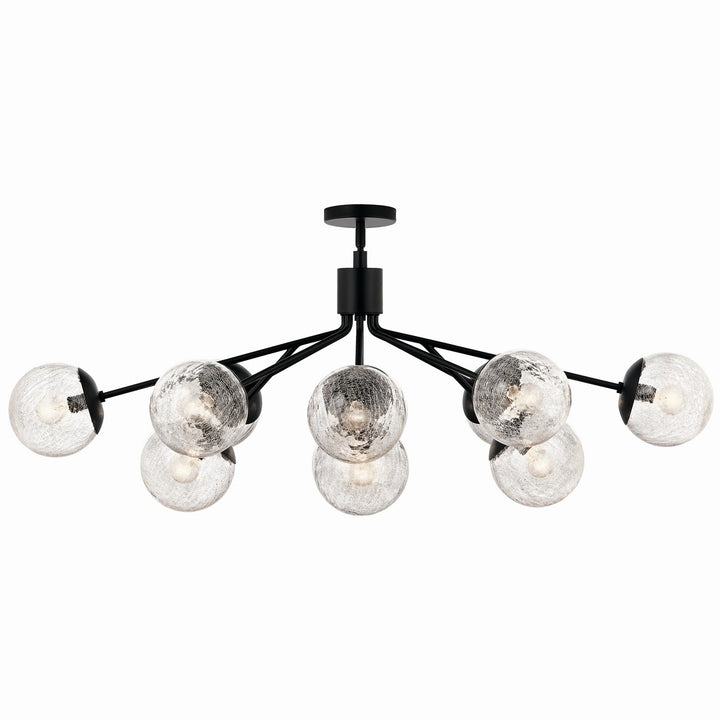 Kichler Canada - 52703BK - 12 Light Linear Chandelier Convertible - Silvarious - Black