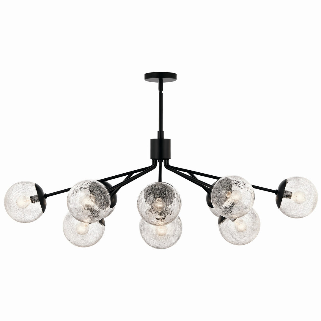 Kichler Canada - 52703BK - 12 Light Linear Chandelier Convertible - Silvarious - Black