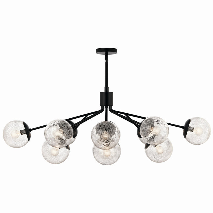 Kichler Canada - 52703BK - 12 Light Linear Chandelier Convertible - Silvarious - Black