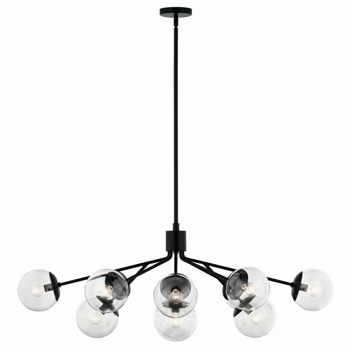 Kichler Canada - 52703BKCLR - 12 Light Linear Chandelier Convertible - Silvarious - Black