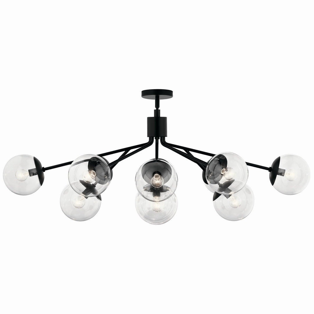 Kichler Canada - 52703BKCLR - 12 Light Linear Chandelier Convertible - Silvarious - Black