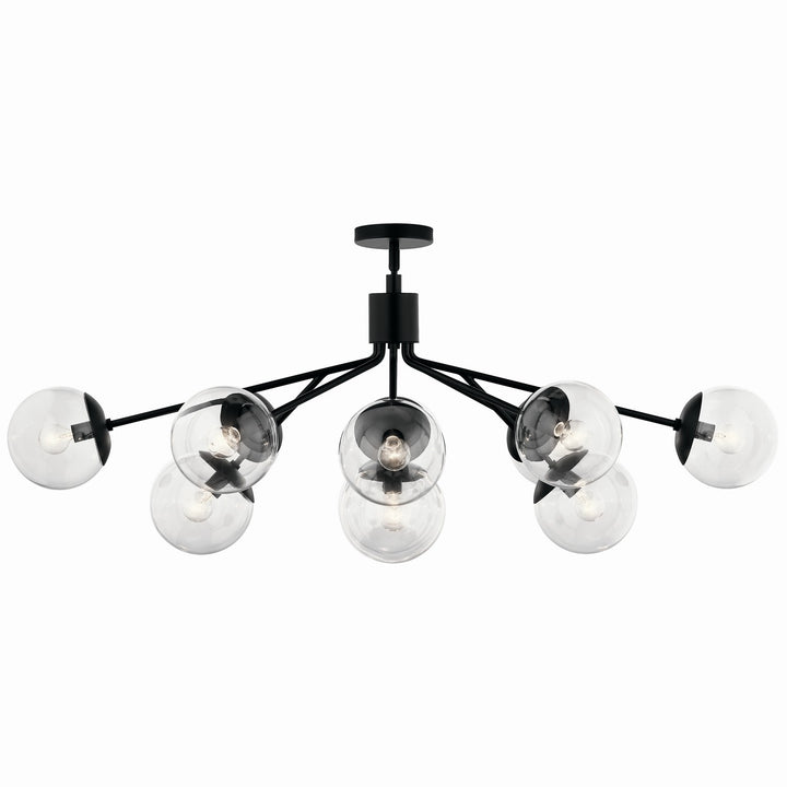 Kichler Canada - 52703BKCLR - 12 Light Linear Chandelier Convertible - Silvarious - Black
