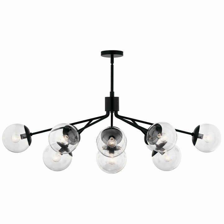 Kichler Canada - 52703BKCLR - 12 Light Linear Chandelier Convertible - Silvarious - Black
