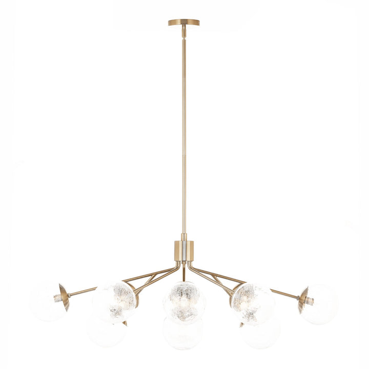 Kichler Canada - 52703CPZ - 12 Light Linear Chandelier Convertible - Silvarious - Champagne Bronze