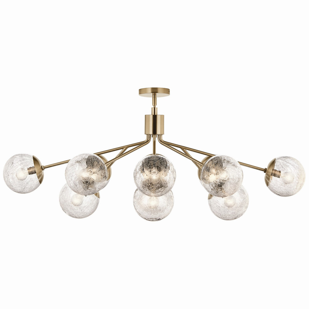 Kichler Canada - 52703CPZ - 12 Light Linear Chandelier Convertible - Silvarious - Champagne Bronze