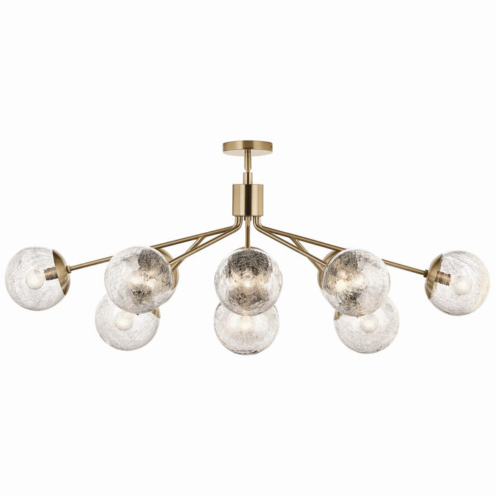 Kichler Canada - 52703CPZ - 12 Light Linear Chandelier Convertible - Silvarious - Champagne Bronze