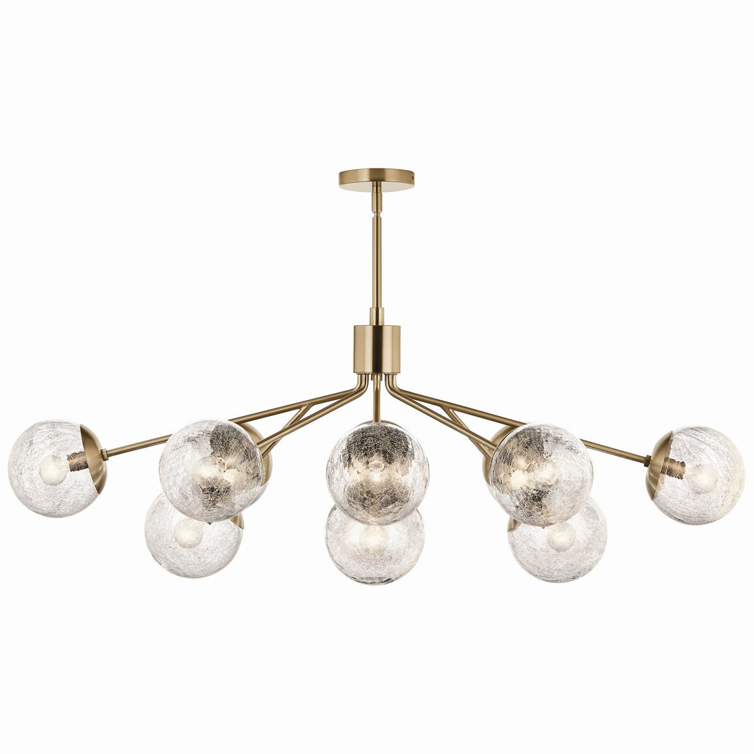Kichler Canada - 52703CPZ - 12 Light Linear Chandelier Convertible - Silvarious - Champagne Bronze